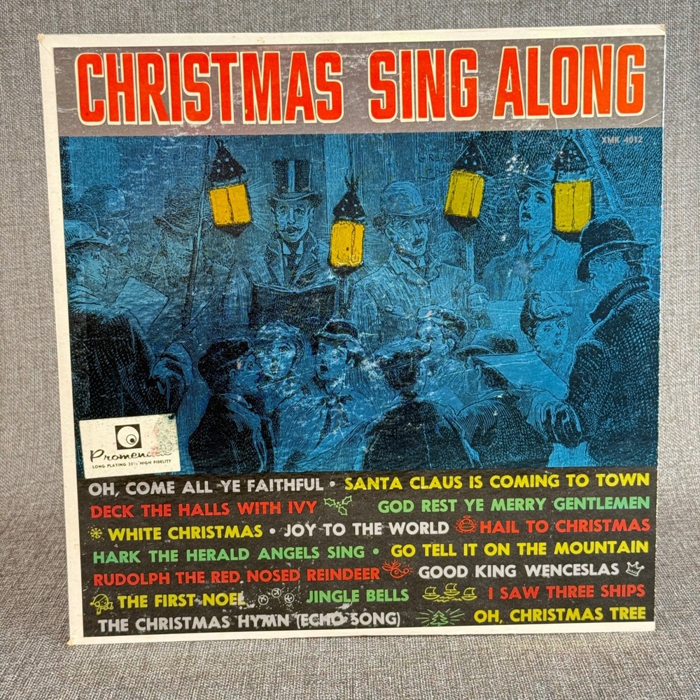 Promenade Christmas Sing Along Vinyl LP XMK 4012 Holiday Classics NEAR MINT